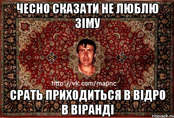 ЧЕСНО СКАЗАТИ НЕ ЛЮБЛЮ ЗІМУ СРАТЬ ПРИХОДИТЬСЯ В ВІДРО В ВІРАНДІ, Мем Парнь на сел