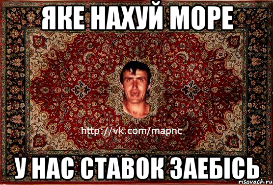 ЯКЕ НАХУЙ МОРЕ У НАС СТАВОК ЗАЕБІСЬ, Мем Парнь на сел