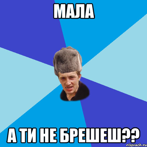 мала а ти не брешеш??, Мем Празднчний паца