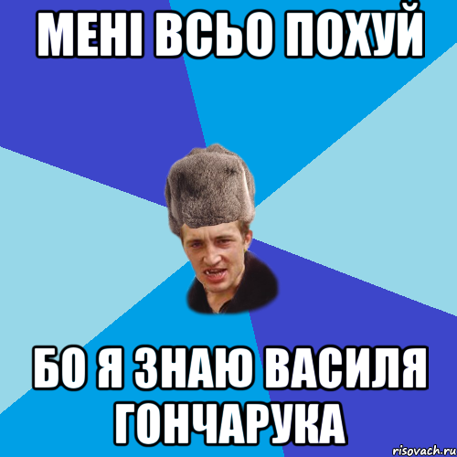 МЕНІ ВСЬО ПОХУЙ БО Я ЗНАЮ ВАСИЛЯ ГОНЧАРУКА, Мем Празднчний паца