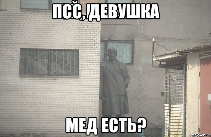 псс, девушка мед есть?