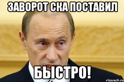 заворот ска поставил быстро!, Мем путин