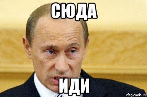 сюда иди, Мем путин