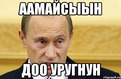 аамайсыын доо уругнун, Мем путин