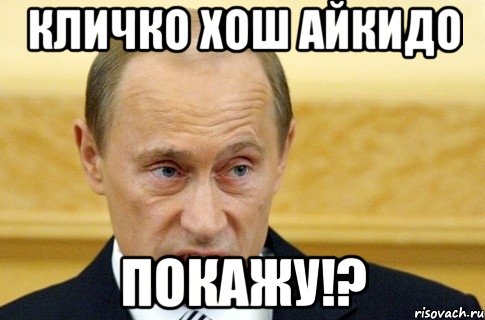 КЛИЧКО ХОШ АЙКИДО ПОКАЖУ!?, Мем путин