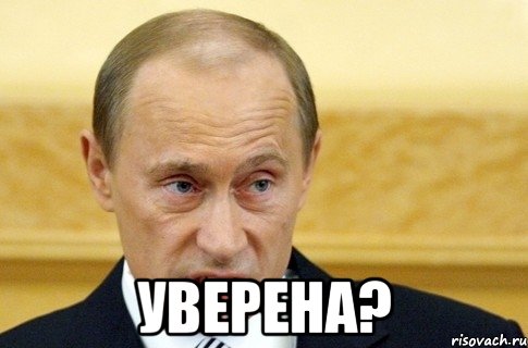  уверена?, Мем путин