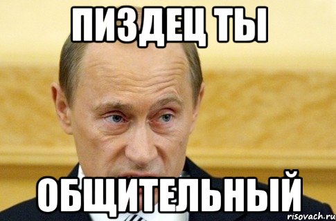 пиздец ты общительный, Мем путин