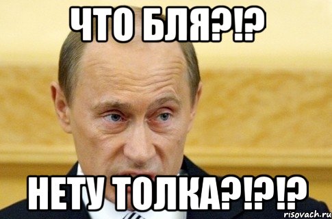 Что бля?!? Нету толка?!?!?, Мем путин