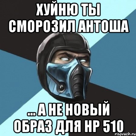 Хуйню ты сморозил Антоша ... а не новый образ для НР 510, Мем Саб-Зиро