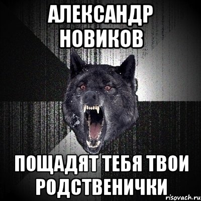 Александр Новиков пощадят тебя твои родственички, Мем Сумасшедший волк