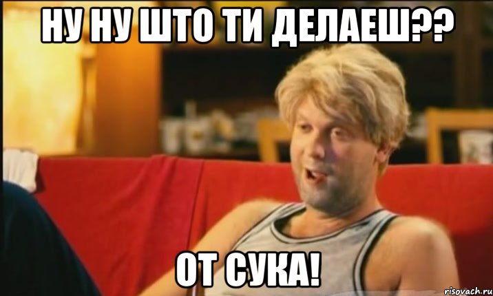 НУ НУ ШТО ТИ ДЕЛАЕШ?? ОТ СУКА!, Мем Светлаков