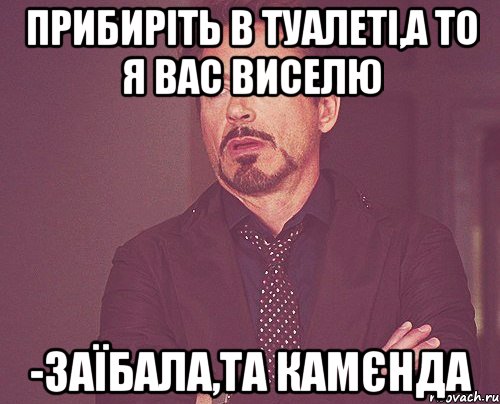 Прибиріть в туалеті,а то я вас виселю -Заїбала,та камєнда, Мем твое выражение лица