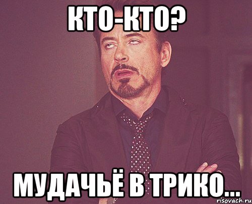 КТО-КТО? МУДАЧЬЁ В ТРИКО..., Мем твое выражение лица