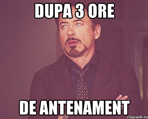 Dupa 3 ore de antenament, Мем твое выражение лица