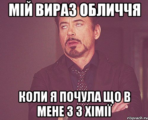 мій вираз обличчя коли я почула що в мене 3 з хімії, Мем твое выражение лица