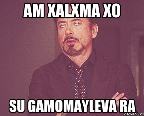 am xalxma xo su gamomayleva ra, Мем твое выражение лица