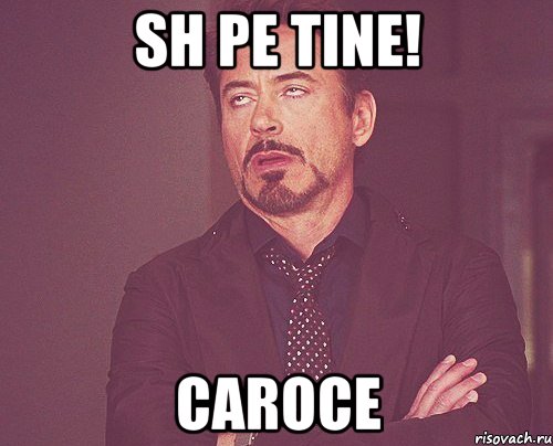 Sh pe Tine! Caroce, Мем твое выражение лица