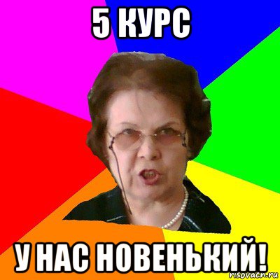 5 курс у нас новенький!, Мем Типичная училка