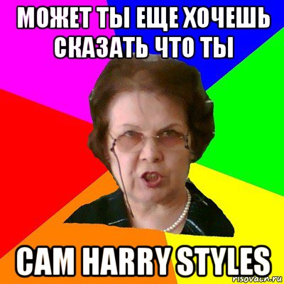 может ты еще хочешь сказать что ты сам Harry Styles, Мем Типичная училка