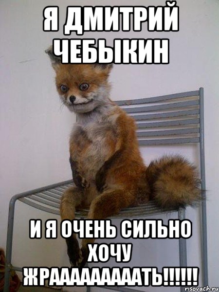 Я Дмитрий Чебыкин и я очень сильно хочу ЖРАААААААААТЬ!!!!!!, Мем Упоротая лиса
