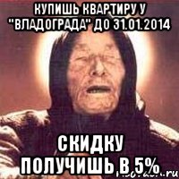 Купишь квартиру у "Владограда" до 31.01.2014 скидку получишь в 5%, Мем Ванга (цвет)