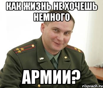 Как жизнь не хочешь немного Армии?, Мем Военком (полковник)