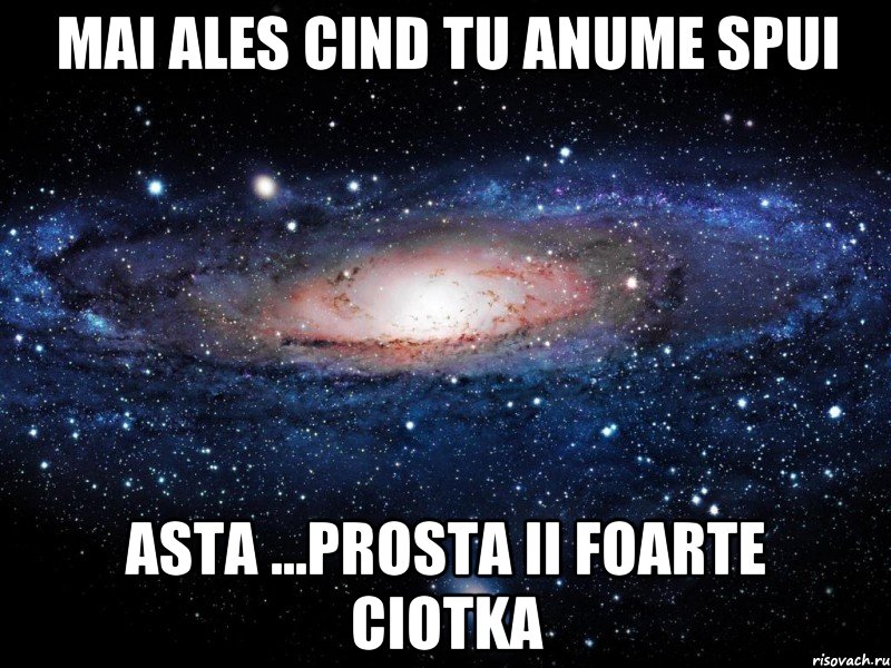 Mai ales cind tu anume spui asta ...prosta ii foarte ciotka, Мем Вселенная