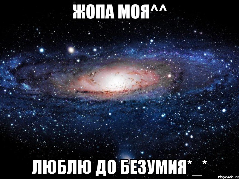 Жопа моя^^ Люблю до безумия*_*, Мем Вселенная