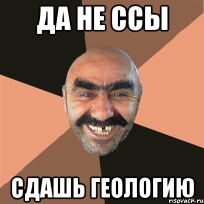 да не ссы сдашь геологию, Мем Я твой дом труба шатал