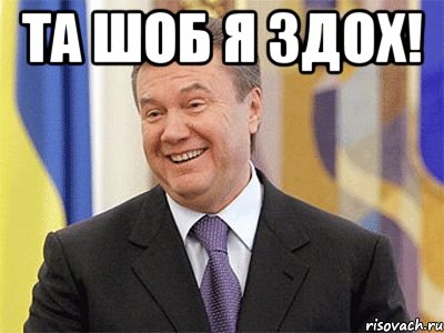 ТА ШОБ Я ЗДОХ! , Мем Янукович