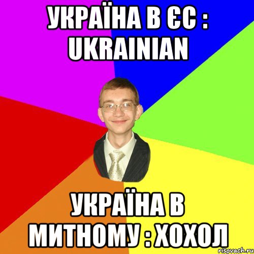 Україна в єс : Ukrainian Україна в митному : хохол, Мем Юра