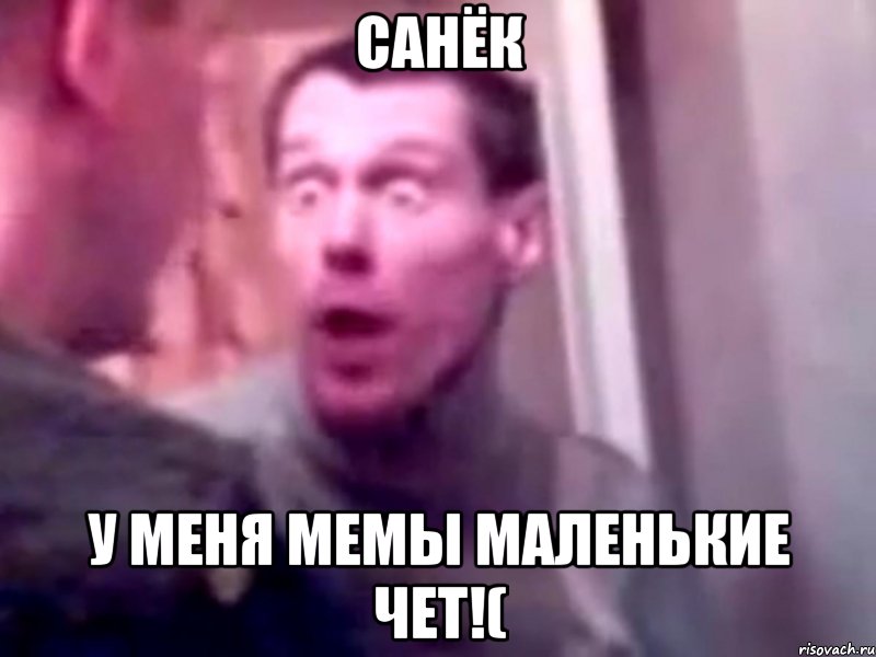 санёк у меня мемы маленькие чет!(, Мем Запили