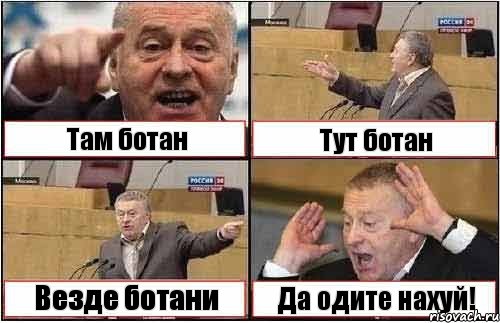 Там ботан Тут ботан Везде ботани Да одите нахуй!, Комикс жиреновский