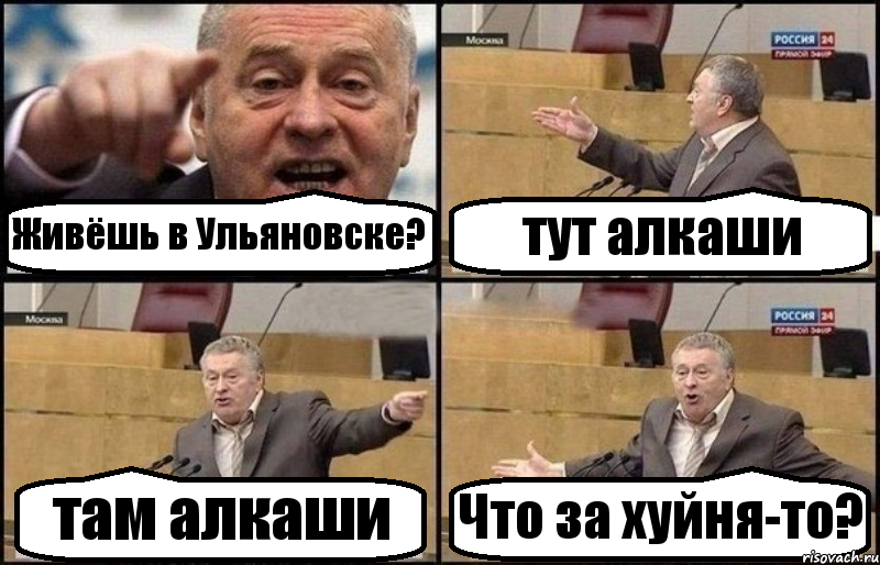 Живёшь в Ульяновске? тут алкаши там алкаши Что за хуйня-то?, Комикс Жириновский