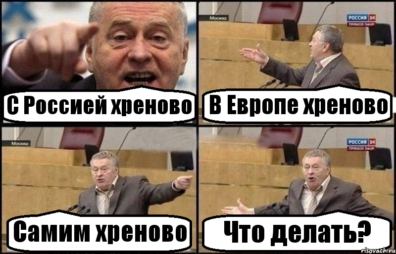 С Россией хреново В Европе хреново Самим хреново Что делать?, Комикс Жириновский