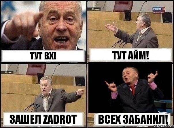 Тут Вх! Тут Айм! Зашел Zadrot Всех забанил!, Комикс Жириновский клоуничает