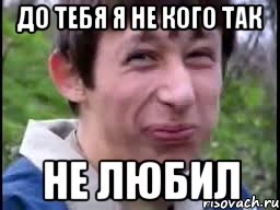 до тебя я не кого так не любил