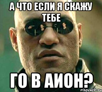 А что если я скажу тебе го в аион?, Мем  а что если я скажу тебе