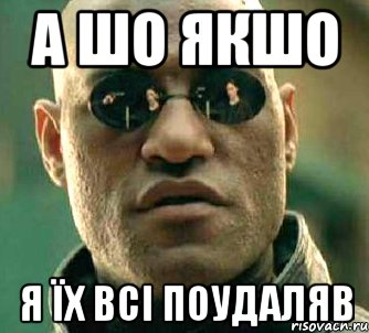 а шо якшо я їх всі поудаляв, Мем  а что если я скажу тебе