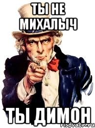 ты не михалыч ты димон, Мем а ты