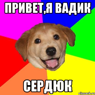 привет,я вадик сердюк, Мем Advice Dog