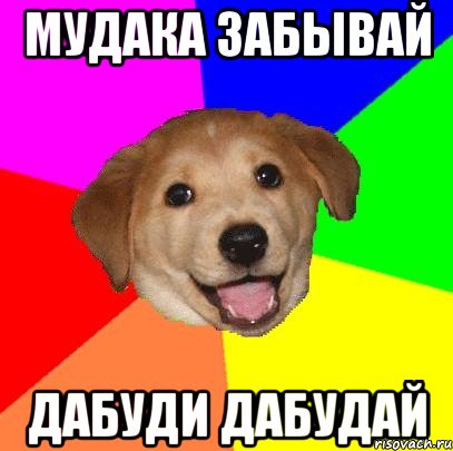 мудака забывай Дабуди Дабудай, Мем Advice Dog