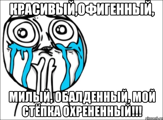 Красивый,офигенный, Милый, обалденный, мой Стёпка охрененный!!!, Мем Это самый