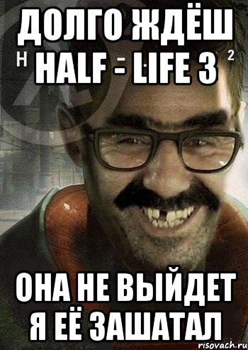 долго ждёш Half - Life 3 она не выйдет я её зашатал, Мем Ашот Фримэн