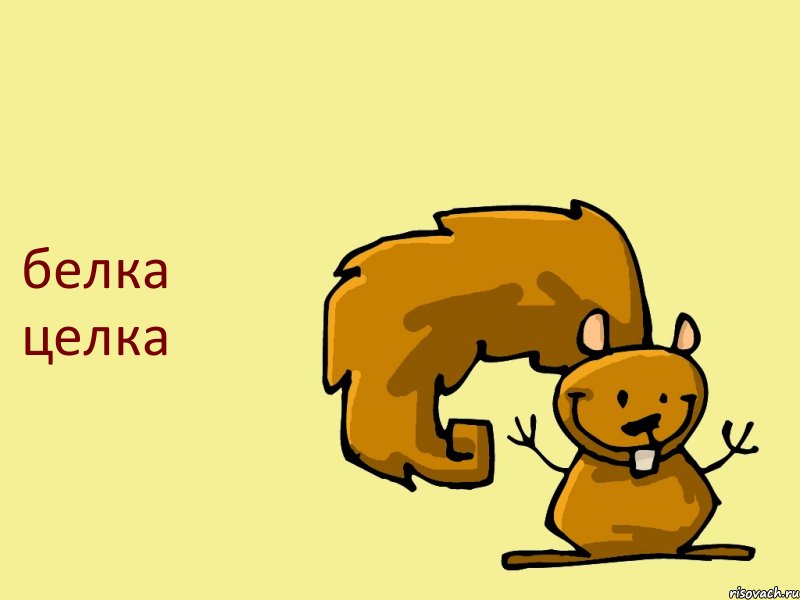 белка целка, Комикс  белка