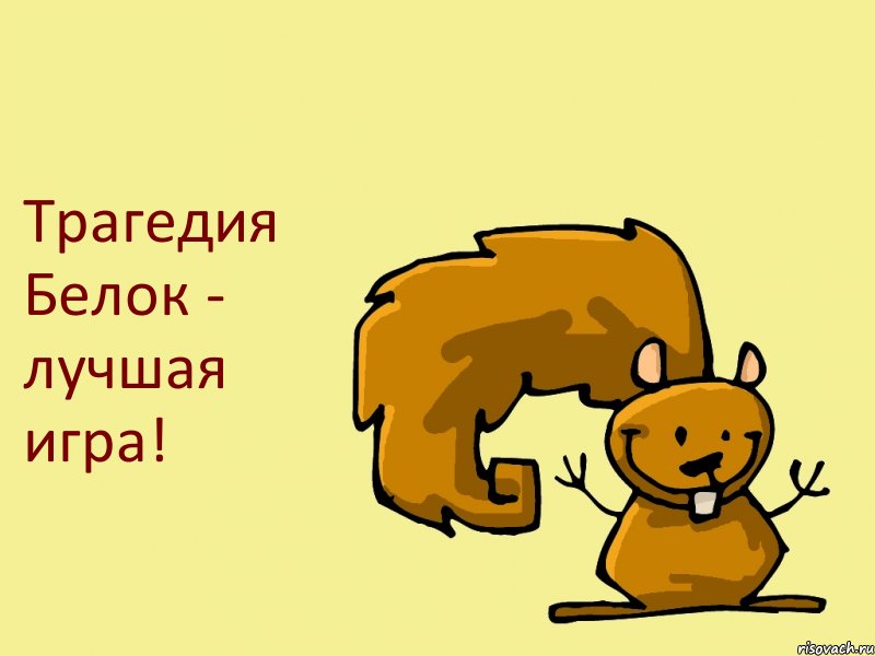 Трагедия Белок - лучшая игра!, Комикс  белка