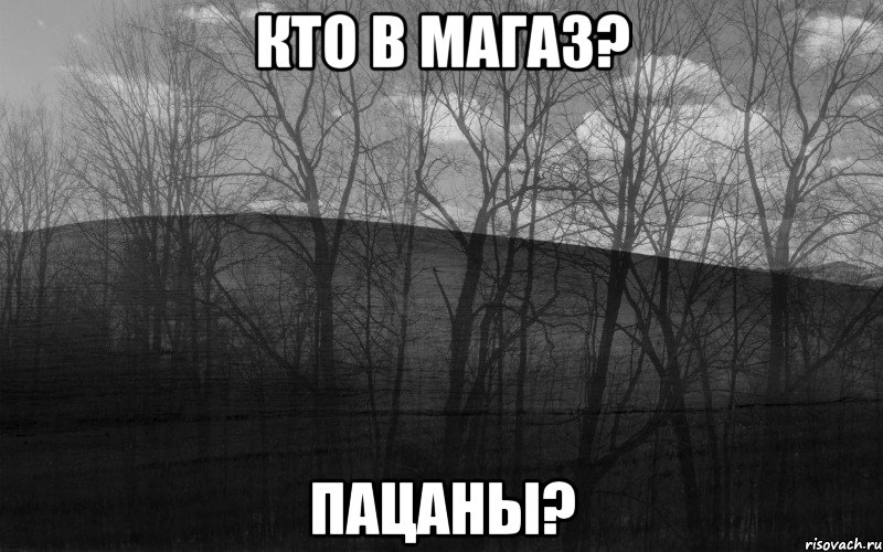 кто в магаз? пацаны?