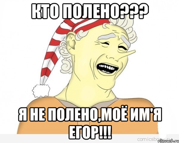 Кто полено??? я не полено,моё им'я Егор!!!, Мем буратино