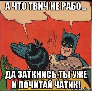 А что твич не рабо... Да заткнись ты уже и почитай чатик!, Комикс   Бетмен и Робин