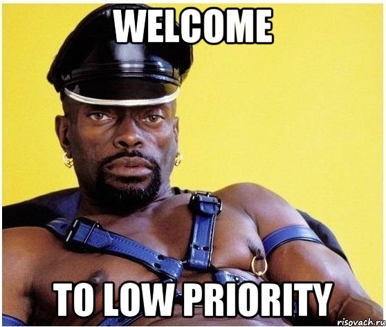 welcome to low priority, Мем Черный властелин